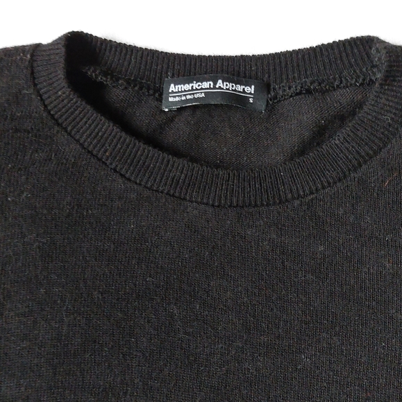 American Apparel black cropped sweater size s - Picture 4 of 10
